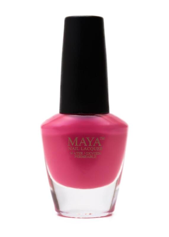 Maya Cosmetics Breathable Water Permeable Wudu Friendly Halal Nail Polish, Pepto Pink