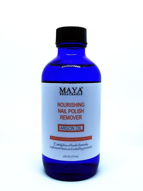 Maya Cosmetics Argan Oil Organic Nourishing Nail Polish Remover, 177ml, Clear