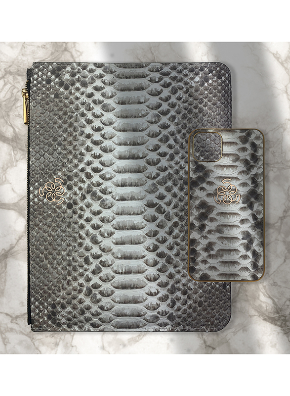 Fifty karat genuine real python leahter Wallet Set,  mobile case ,clutch bag