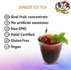 Just Chill Drinks Co. Ginger Iced Tea Syrup, 1 Litre