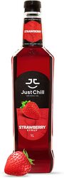 Just Chill Drinks Co. Strawberry Fruit Syrup, 1 Litre