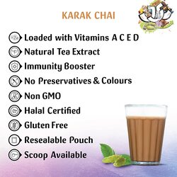 Just Chill Drinks Co. Tea Premix, Karak Chai Regular, Immunity Booster, 1000g