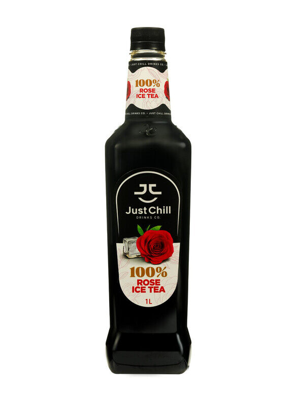 

Just Chill Drinks Co. Rose Iced Tea Syrup, Made From 100% Real Fruit Extract, 1 Litre