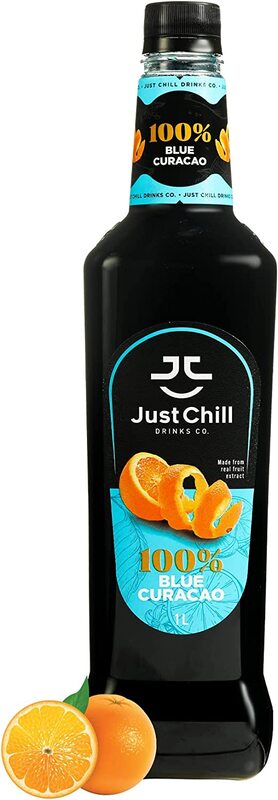 Just Chill Drinks Co. Blue Curacao Fruit Syrup, 1 Litre