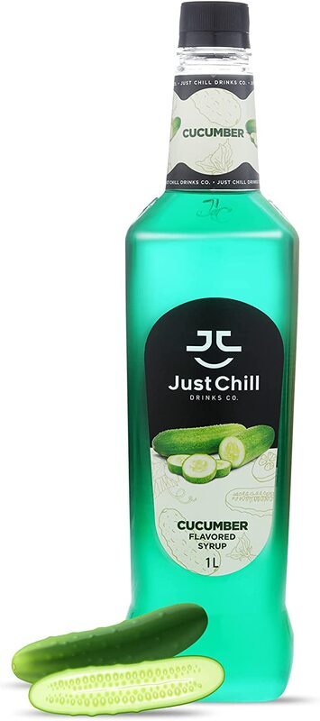 Just Chill Drinks Co. Cucumber Fruit Syrup, 1 Litre