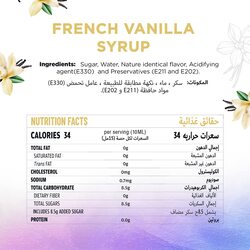 Just Chill Drinks Co. French Vanilla Syrup, 1 Litre