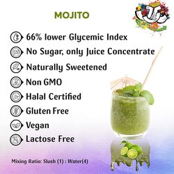 Just Chill Drink Co. Mojito Slush, Made From 100% Real Fruit Extract, 1.89 Litre
