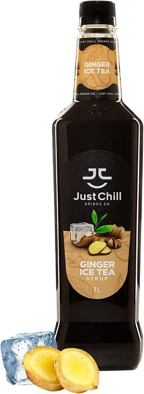Just Chill Drinks Co. Ginger Iced Tea Syrup, 1 Litre