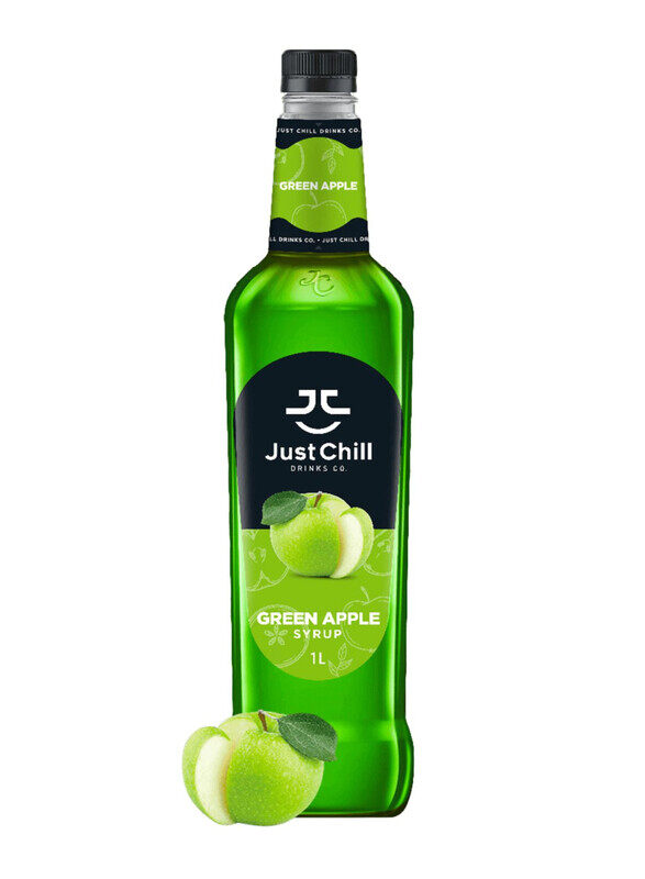 

Just Chill Drinks Co. Green Apple Fruit Syrup, 1 Litre