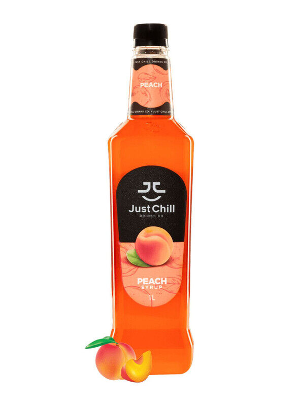 

Just Chill Drinks Co. Peach Fruit Syrup, 1 Litre