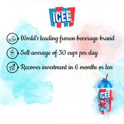 Just Chill Drinks Co. ICEE 561 Cold Beverage Drink Dispenser with 1 Barrel, LCD Screen , Programmable Defrost, High Capacity