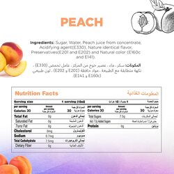 Just Chill Drinks Co. Peach Fruit Syrup, 1 Litre
