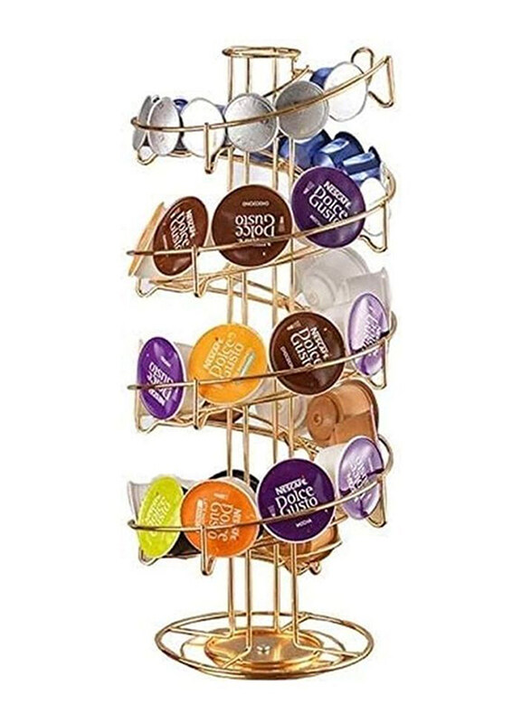 

Oasiswj Spiral Coffee Pod Holder, Gold