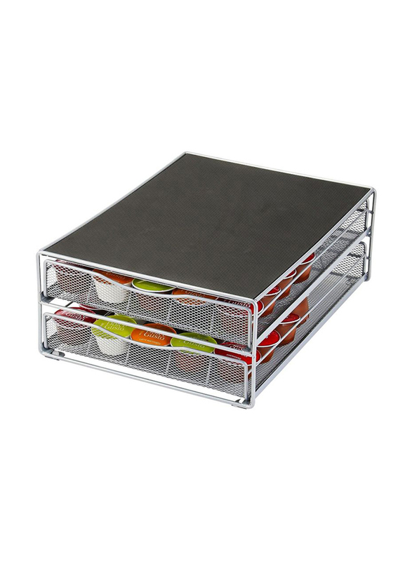 1Chase Double Layer Coffee Capsule Holder Drawer, Black