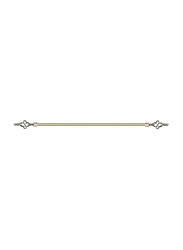 Lushh 3-Meter Adjustable Anti Brass Roman Pipe Single Bar Curtain Rod, 300AB, Light Gold