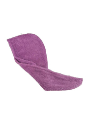 Cotton Terry Hair Towel Wrap, Purple