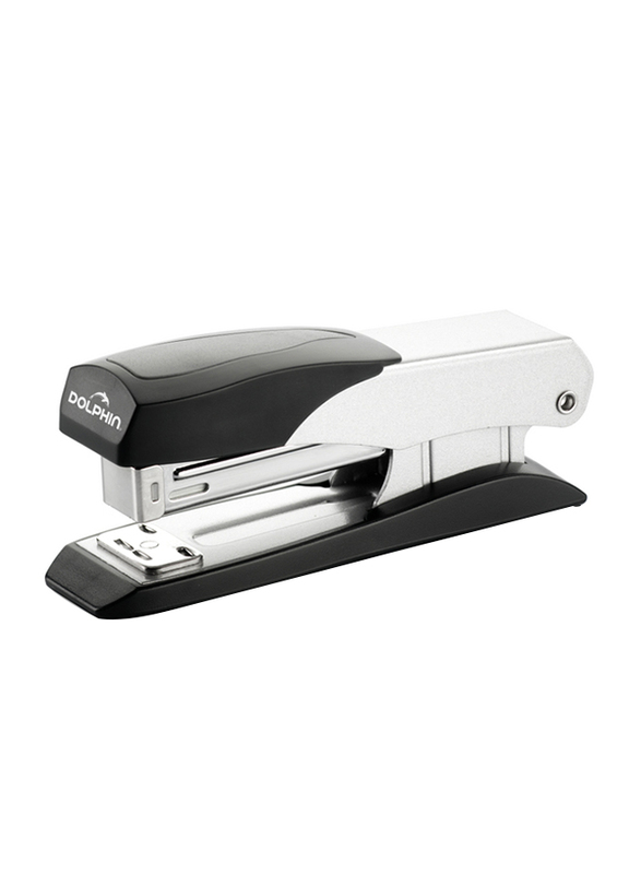 Dolphin 25-Sheets Capacity Stapler, DS12, Black/Silver