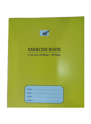 PSI 4 Lines Exercise Notebook, 100 Pages, Yellow