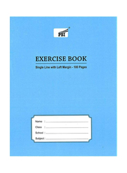 PSI Single Line Exercise Notebook, 100 Pages, Blue