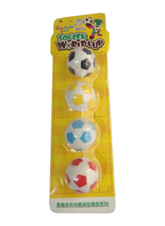 Soododo 4 Piece Football Eraser, Multicolor