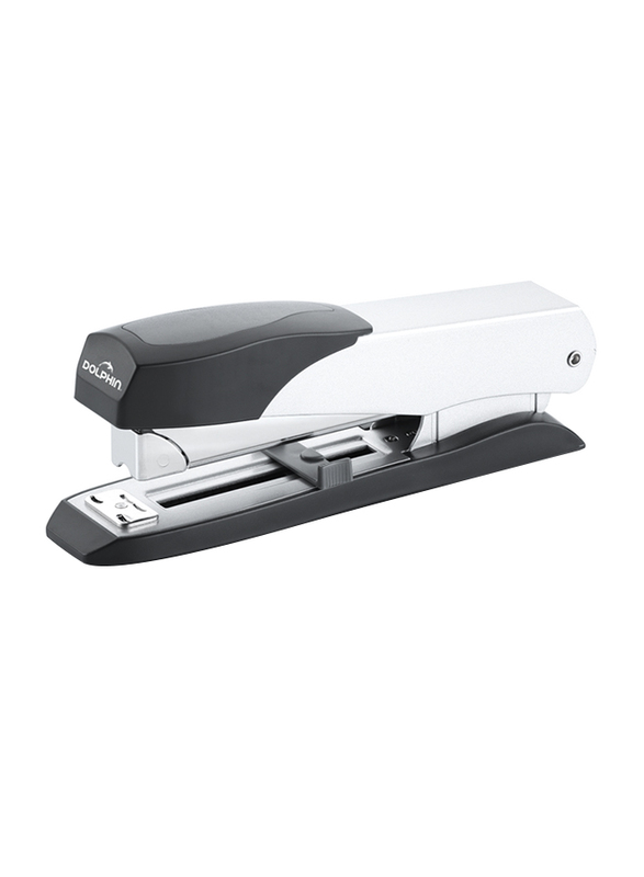 

Dolphin 25-Sheets Capacity Push Button Loading Stapler, DS15, Black/Silver