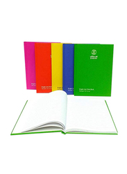 Sadaf Hard Cover Note Book, Single Line, 100 Sheets, 22 x 16cm, 6 Pieces, Assorted Color