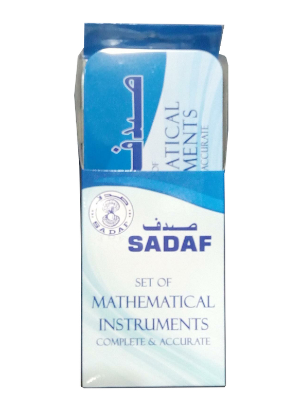 Sadaf Mathematical Geometry Tool Box, Blue/Silver