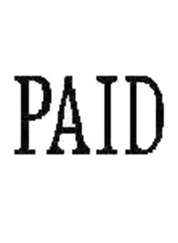 

Xstamps Paid Refillable Red Ink Self Inking Stamps, Beige