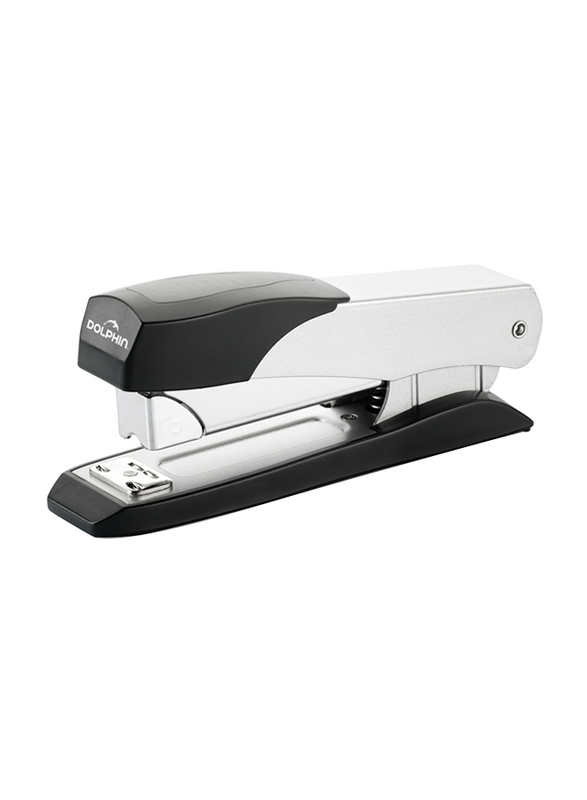 

Dolphin 25-Sheets Capacity Push Button Loading Stapler, DS14, Black/Silver