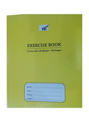 PSI 2 Line Exercise Notebook, 200 Pages, Yellow