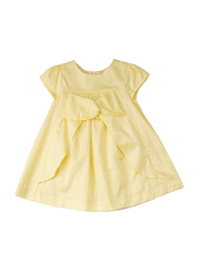 Poney Short Sleeve Dress for Girls, 3-4 Years, Yellow