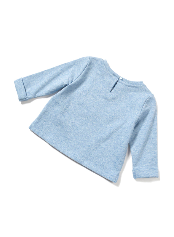 Poney Long Sleeve Sweatshirt for Girls, 18-24 Months, Blue