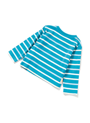 Poney Long Sleeve Tee for Boys, 0-6 Months, Blue