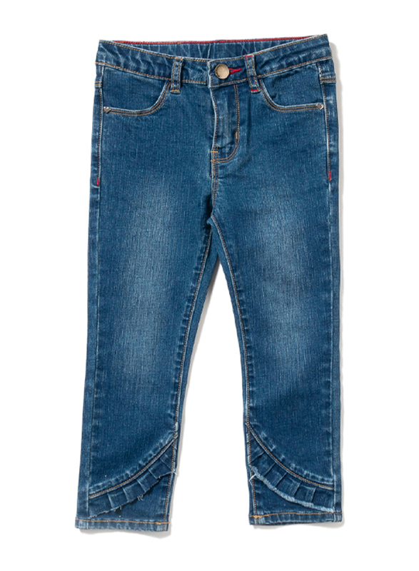 Poney Denim Jeans for Girls, 2-3 Years, Blue