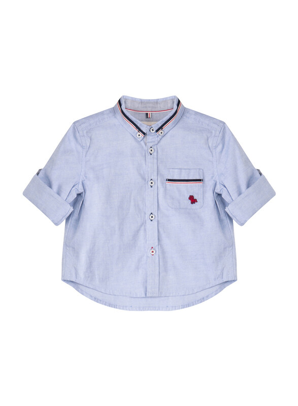 

Poney Long Sleeve Shirt for Boys, 18-24 Months, Blue