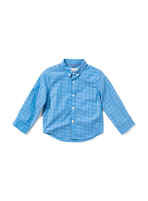 Poney Long Sleeve Shirt for Boys, 1-2 Years, Blue