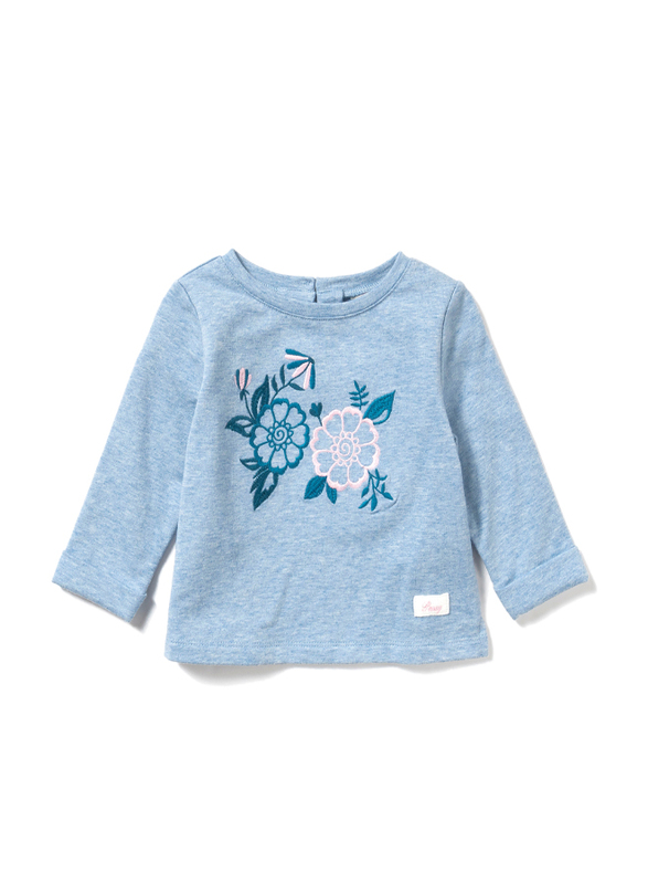 Poney Long Sleeve Sweatshirt for Girls, 4-5 Years, Blue