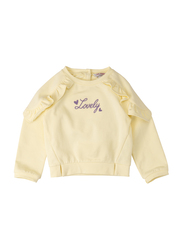Poney Long Sleeve Sweatshirt for Girls, 18-24 Months, Yellow