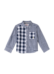 Poney Long Sleeve Shirt for Boys, 18-24 Months, Blue