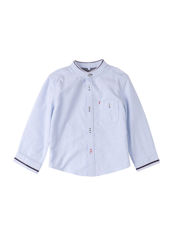 

Poney Long Sleeve Shirt for Boys, 2-3 Years, Light Blue