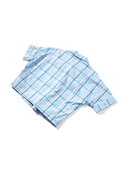 Poney Short Sleeve Shirt for Girls, 7-8 Years, Blue