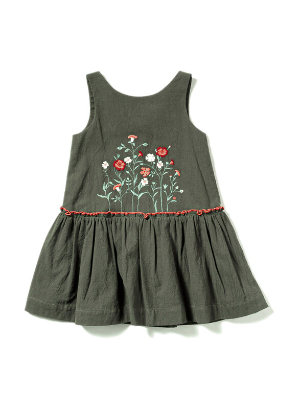 

Poney Sleeveless Dress for Girls, 3-4 Years, Green