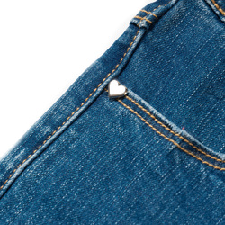 Poney Denim Jeans for Girls, 2-3 Years, Blue