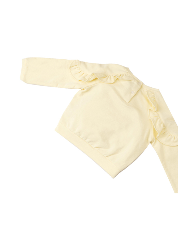Poney Long Sleeve Sweatshirt for Girls, 18-24 Months, Yellow