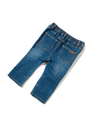 Poney Denim Jeans for Girls, 6-12 Months, Blue