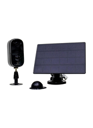 Unihoms Smart Solar Wi-Fi Mini Home Camera, Black
