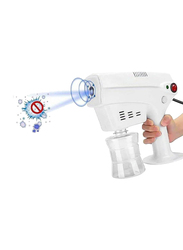 UK Plus Portable Anion Blu-Ray Nanometer Spray Handheld Steam Gun, White