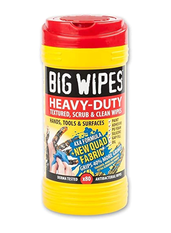 Unihoms Big Wipes Heavy-Duty Cleaning Wipes, 80 Wipes