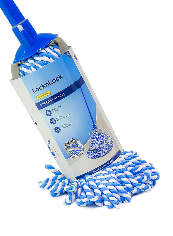 

Lock & Lock Microfiber Mop Refill with Scouring Pad, Blue