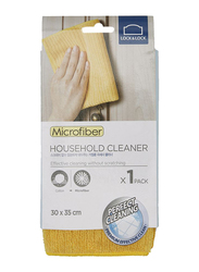 Lock & Lock Microfiber Household Cleaner Cloth, 30 x 35 cm, Yellow